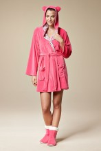 Женский велюровый халат на запах (R994027) Женский велюровый халат на запах (R994027)